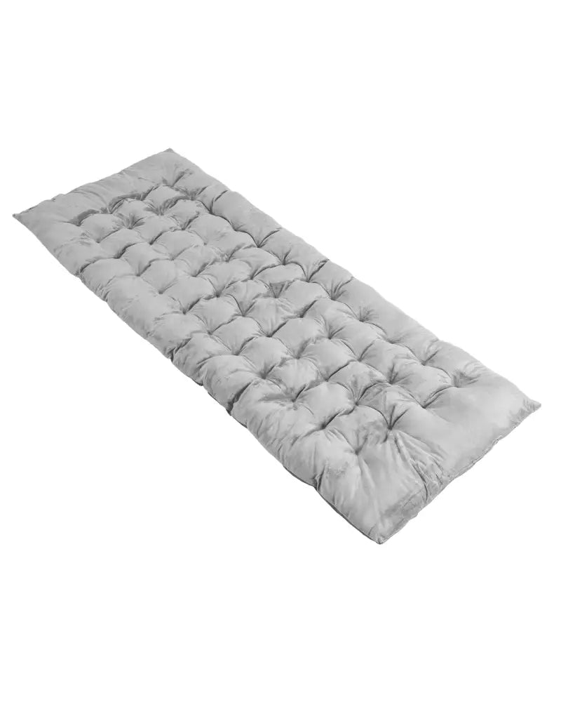 75 x 27.5 Inch Camping Cot Pads with Soft and Breathable Crystal Velvet-Gray - Gray - Air Mattresses & Sleeping Bags