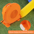 750W Air Blower (1.0HP) for Inflatables with 25 feet Wire and GFCI Plug - Orange - Air Blowers