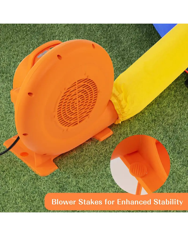 750W Air Blower (1.0HP) for Inflatables with 25 feet Wire and GFCI Plug - Orange - Air Blowers