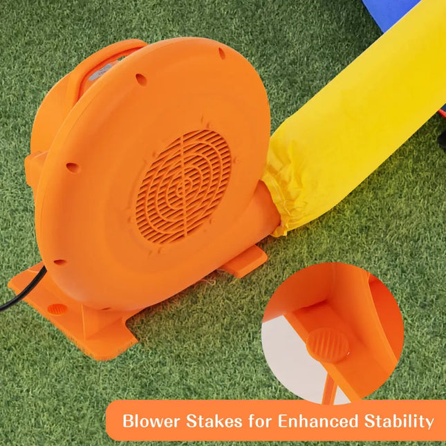 750W Air Blower (1.0HP) for Inflatables with 25 feet Wire and GFCI Plug - Orange - Air Blowers