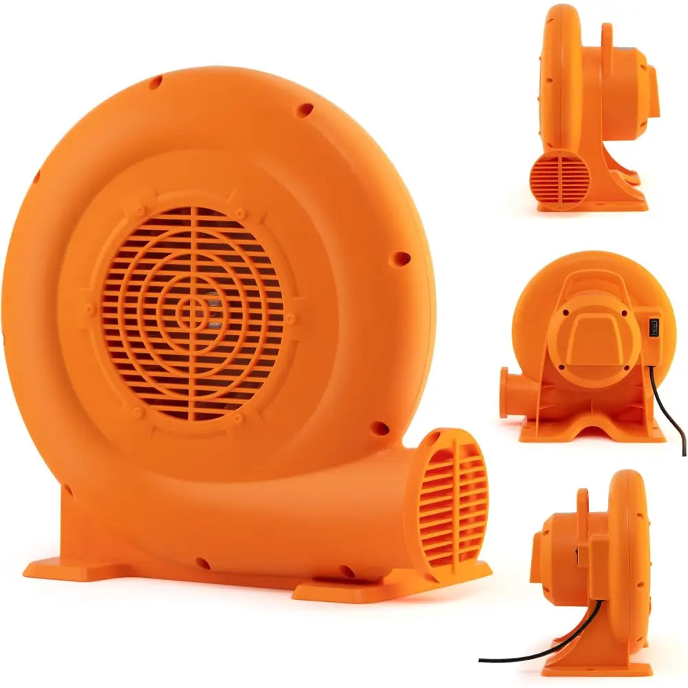 750W Air Blower (1.0HP) for Inflatables with 25 feet Wire and GFCI Plug - Orange - Air Blowers