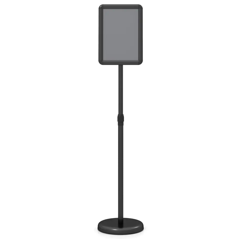 8.5 x 11Inch Sign Holder Stand with Snap-Open Frame and 360° Rotation-Black - Black - Home Office