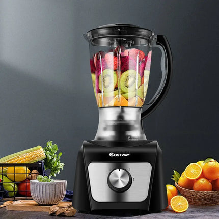 8 Cup Food Processor 500W Variable Speed Blender Chopper with 3 Blades - Oasis Home Essentials