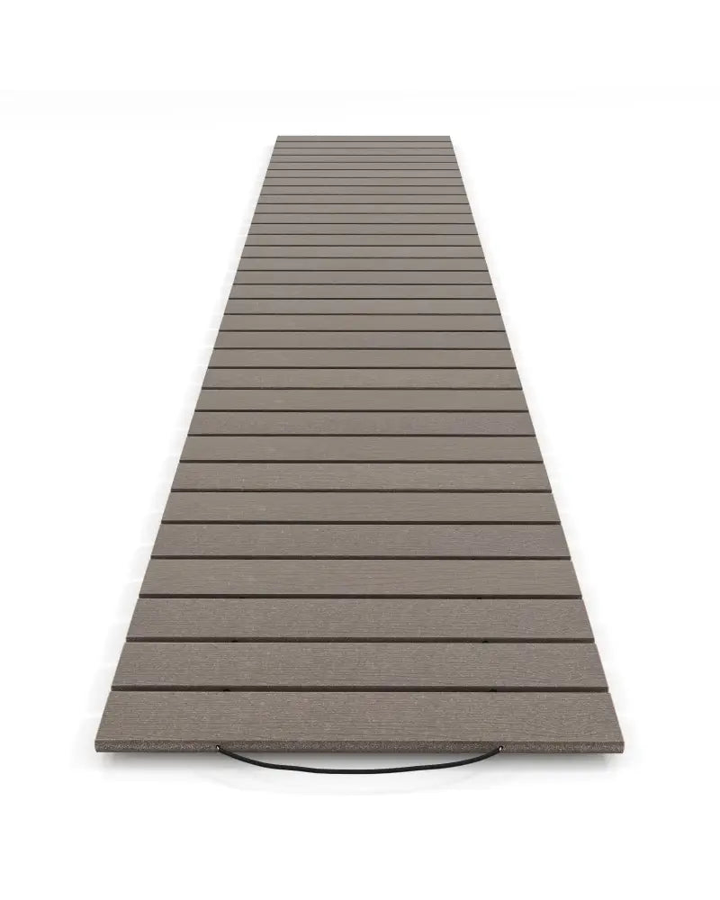 8 Ft Outdoor Garden Pathway Patio Roll Out Straight Walkways with Metal Wire Connection-S - Gray - Garden Pathways