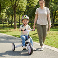 8-in-1 Folding Kids Tricycle with Removable Canopy and Push Handle-Pink - Pink - Baby Strollers