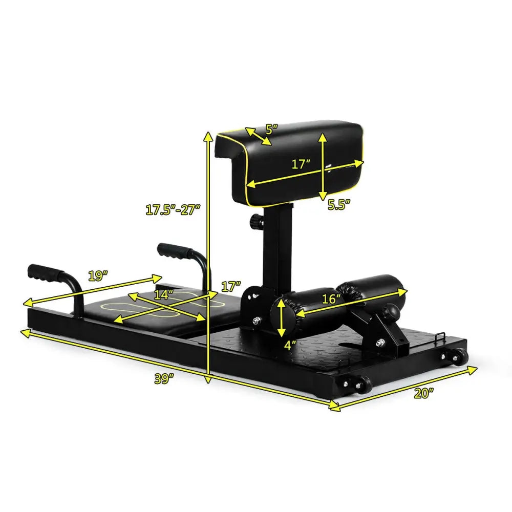 8-in-1 Home Gym Multifunction Squat Fitness Machine - Black - Benches Racks & Bars
