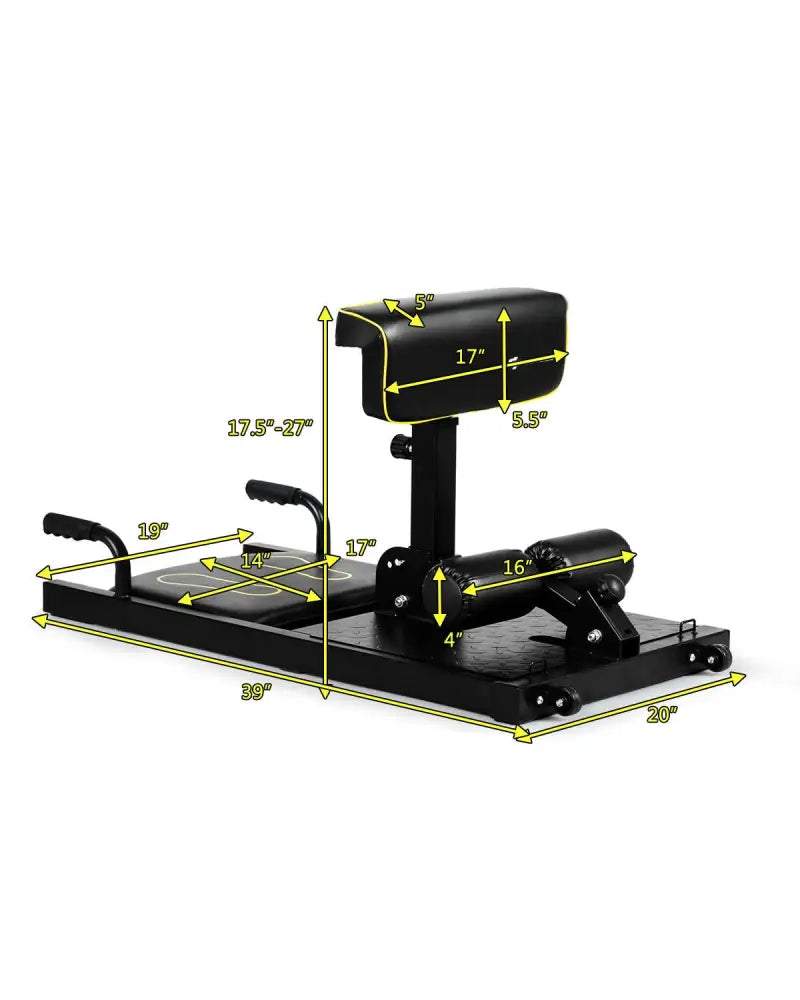 8-in-1 Home Gym Multifunction Squat Fitness Machine - Black - Benches Racks & Bars