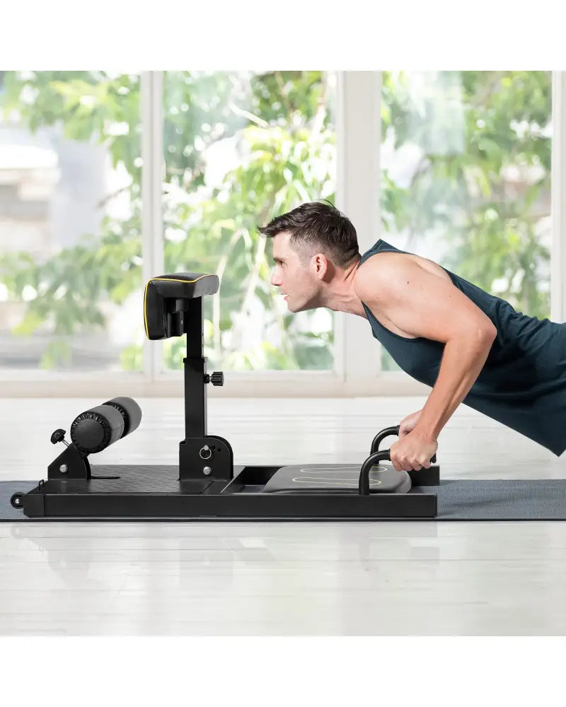 8-in-1 Home Gym Multifunction Squat Fitness Machine - Black - Benches Racks & Bars