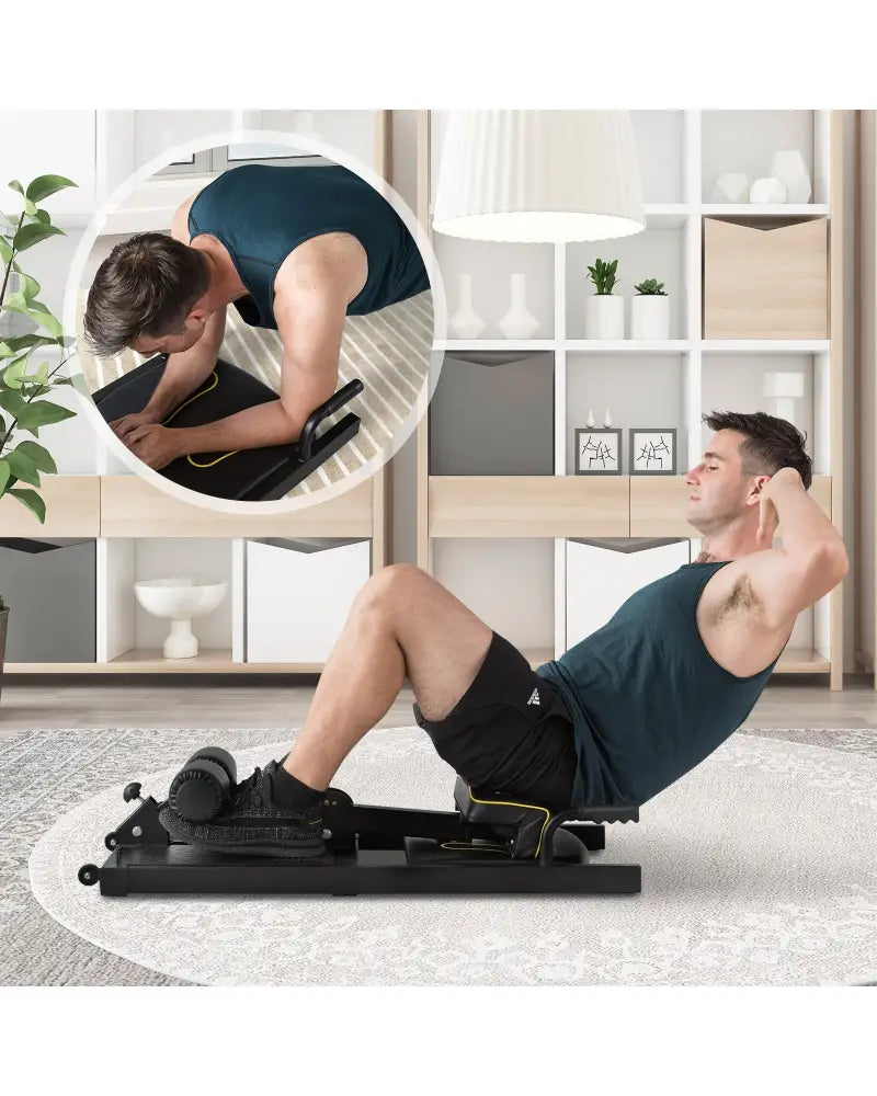 8-in-1 Home Gym Multifunction Squat Fitness Machine - Black - Benches Racks & Bars