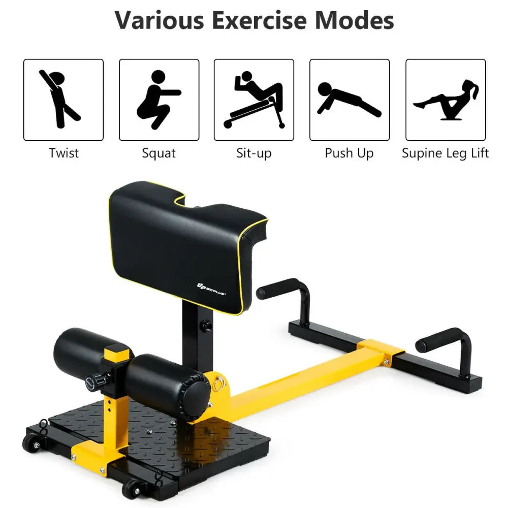 8-in-1 Multifunctional Home Gym Squat Fitness Equipment - Black - Benches Racks & Bars
