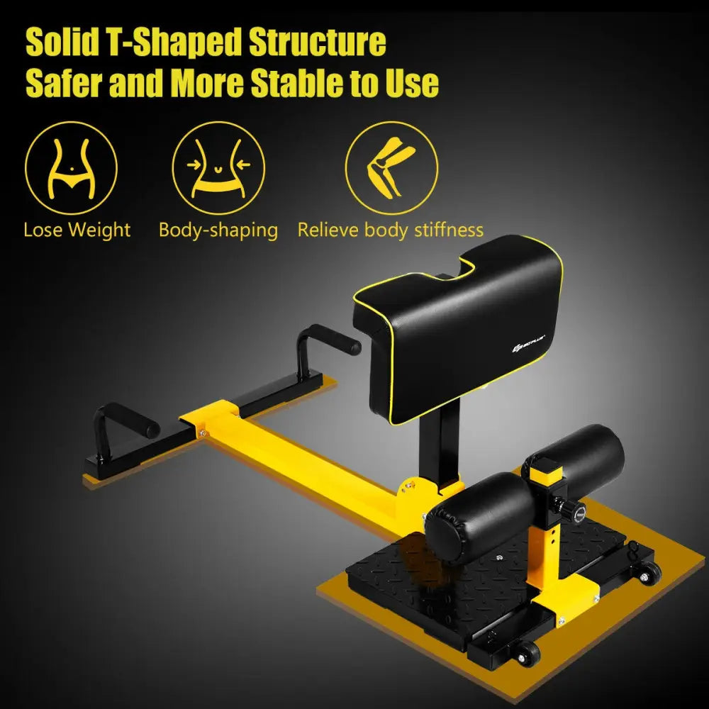 8-in-1 Multifunctional Home Gym Squat Fitness Equipment - Black - Benches Racks & Bars