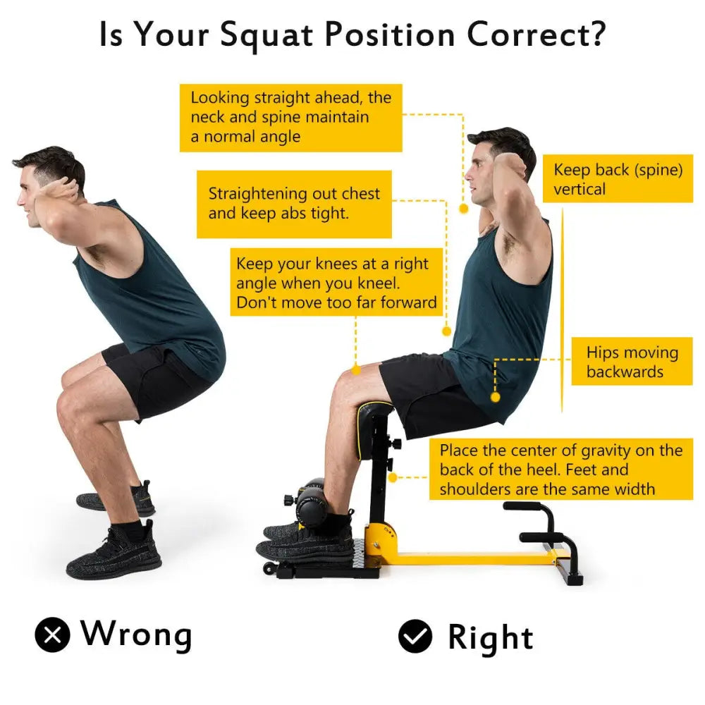 8-in-1 Multifunctional Home Gym Squat Fitness Equipment - Black - Benches Racks & Bars