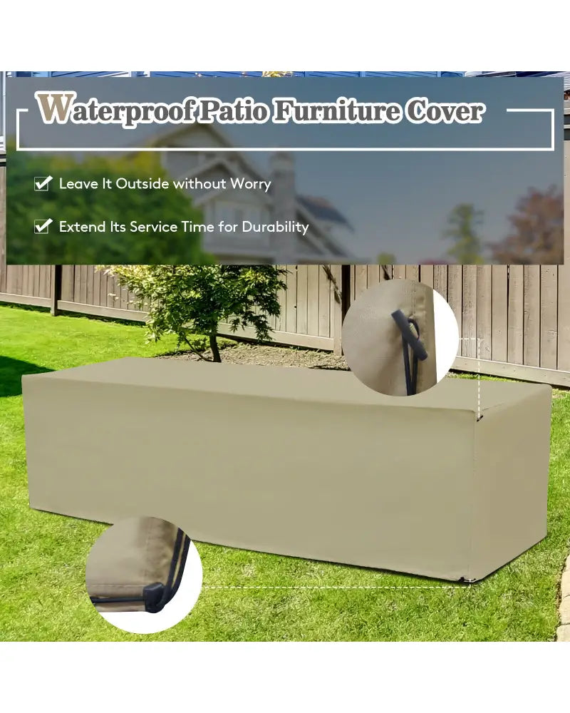 8 Pieces Patio Space-Saving Rattan Furniture Set with Storage Box and Waterproof Cover-Turquoise - Turquoise - Outdoor