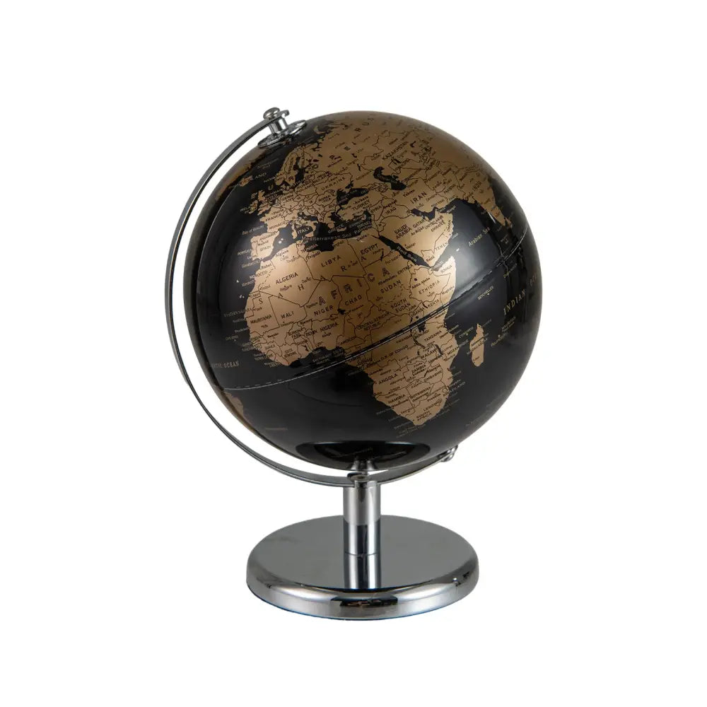 8’’ World Globe Modern Decorative Tabletop Earth Globe-Golden - Golden - Learning Toys