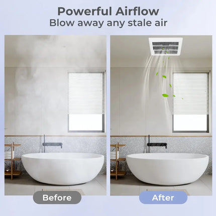 80 CFM Ceiling Mount Bathroom Exhaust Fan with Metal Housing and 4 Inches Duct Costway
