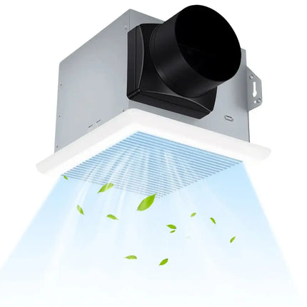 80 CFM Ceiling Mount Bathroom Exhaust Fan with Metal Housing and 4 Inches Duct Costway