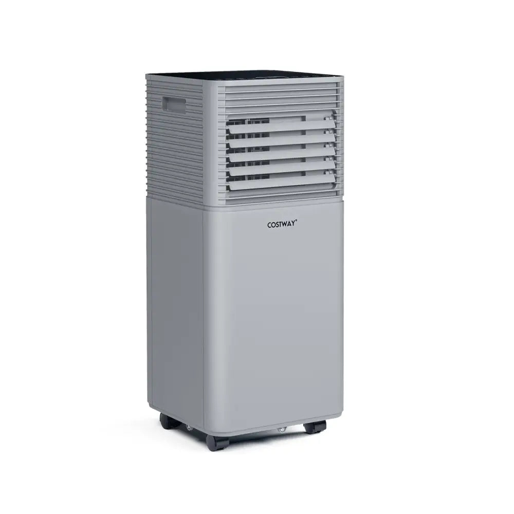 8000 BTU 3-in-1 Air Cooler with Dehumidifier and Fan Mode-Gray - Gray - Portable Air Conditioners