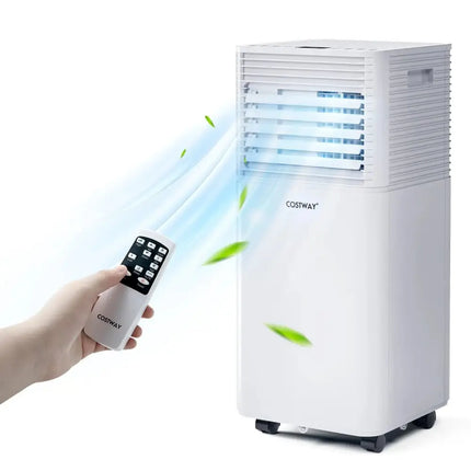 8000 BTU 3-in-1 Air Cooler with Dehumidifier and Fan Mode-White Costway