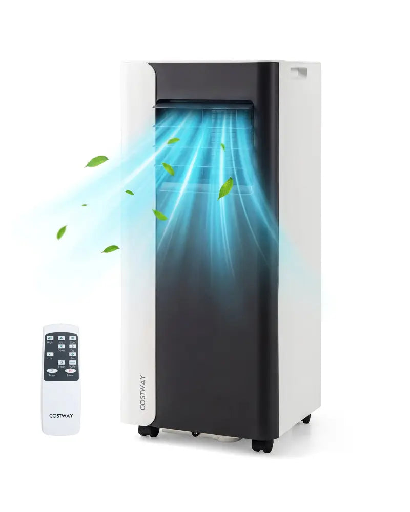 8000 BTU 3 in 1 Portable Air Conditioner with Fan and Dehumidifier Model - Black & White - Portable Air Conditioners
