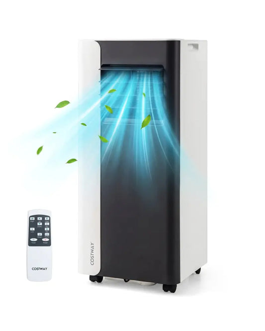 8000 BTU 3 in 1 Portable Air Conditioner with Fan and Dehumidifier Model - Black & White - Portable Air Conditioners