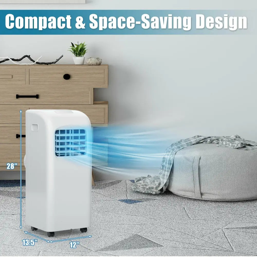 8000 BTU(Ashrae) Portable Air Conditioner with Dehumidifier Function - Portable Air Conditioners