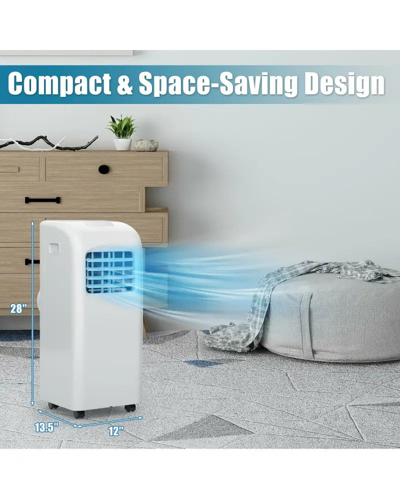 8000 BTU(Ashrae) Portable Air Conditioner with Dehumidifier Function - Portable Air Conditioners