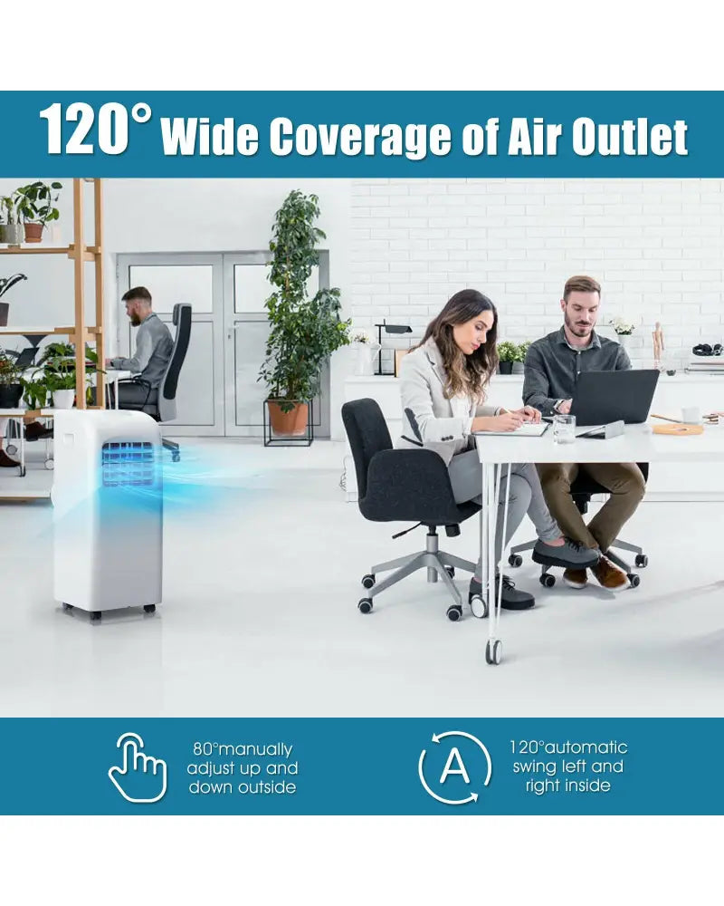 8000 BTU(Ashrae) Portable Air Conditioner with Dehumidifier Function - Portable Air Conditioners