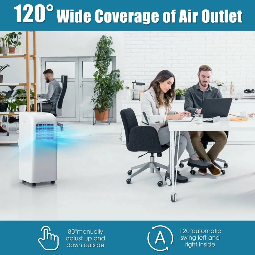 8000 BTU(Ashrae) Portable Air Conditioner with Dehumidifier Function - Portable Air Conditioners