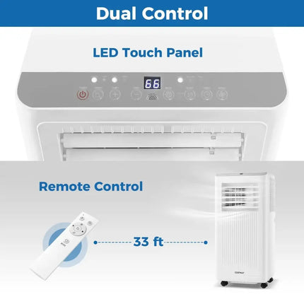 8000 BTU Portable Air Conditioner 3 in 1 AC Unit Fan and Dehumidifier Costway