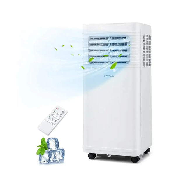 8000 BTU Portable Air Conditioner 3 in 1 AC Unit with Fan and Dehumidifier Costway