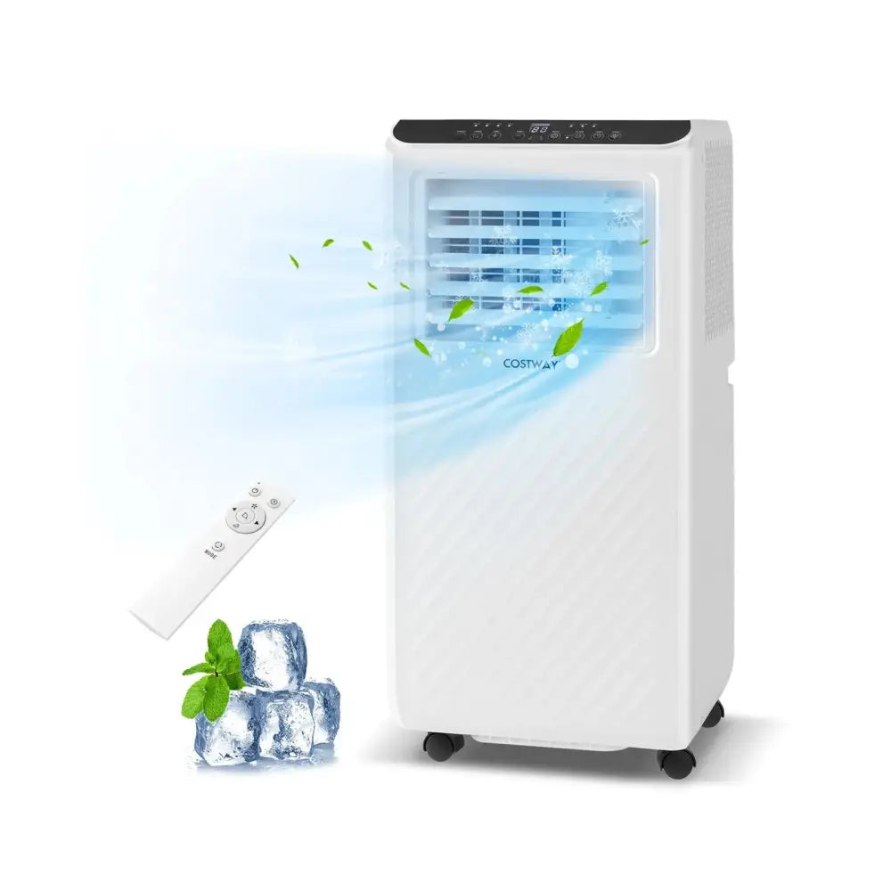8000 BTU Portable Air Conditioner 3 in 1 Floor AC Unit with Fan and Dehumidifier Costway