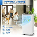 8000 BTU Portable Air Conditioner 3 in 1 Floor AC Unit with Fan and Dehumidifier Costway