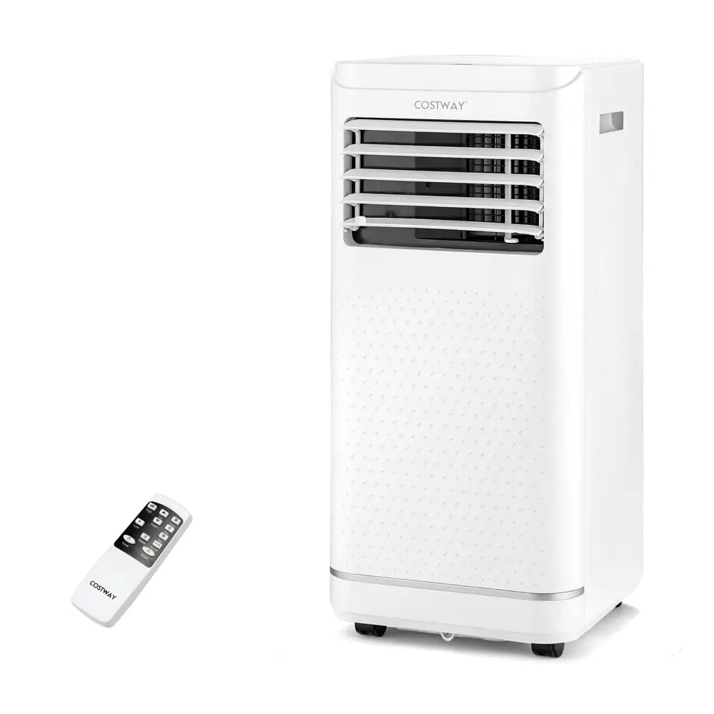 8000 BTU Portable Air Conditioner with Dehumidifier and Fan Mode - White - Portable Air Conditioners