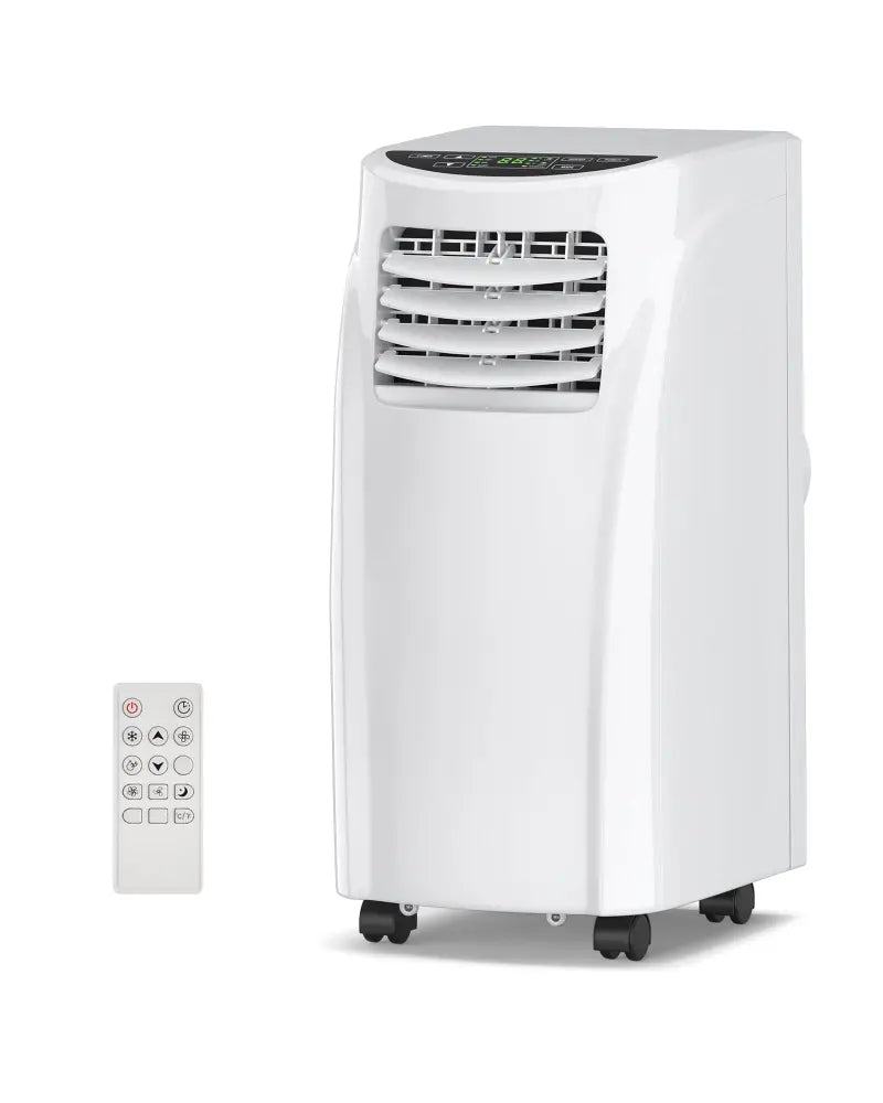 8000 BTU Portable Air Conditioner with Dehumidifier Function and Sleep Mode - White - Portable Air Conditioners
