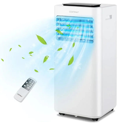 8000 BTU Portable Air Conditioner with Fan Dehumidifier Sleep Mode Costway