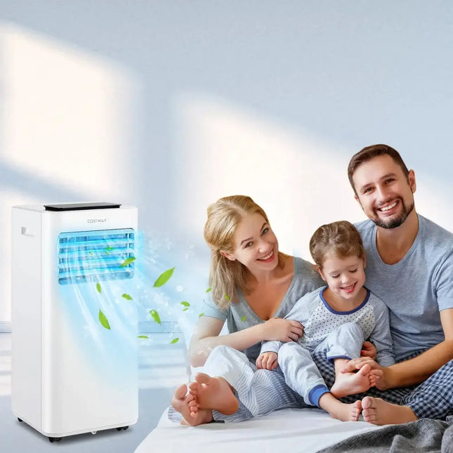 8000 BTU Portable Air Conditioner with Fan Dehumidifier Sleep Mode Costway