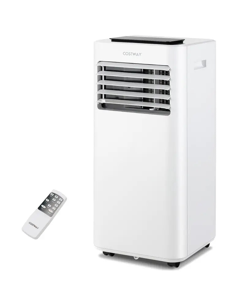 8000 BTU Portable Air Conditioner with Fan Dehumidifier Sleep Mode - White - Portable Air Conditioners