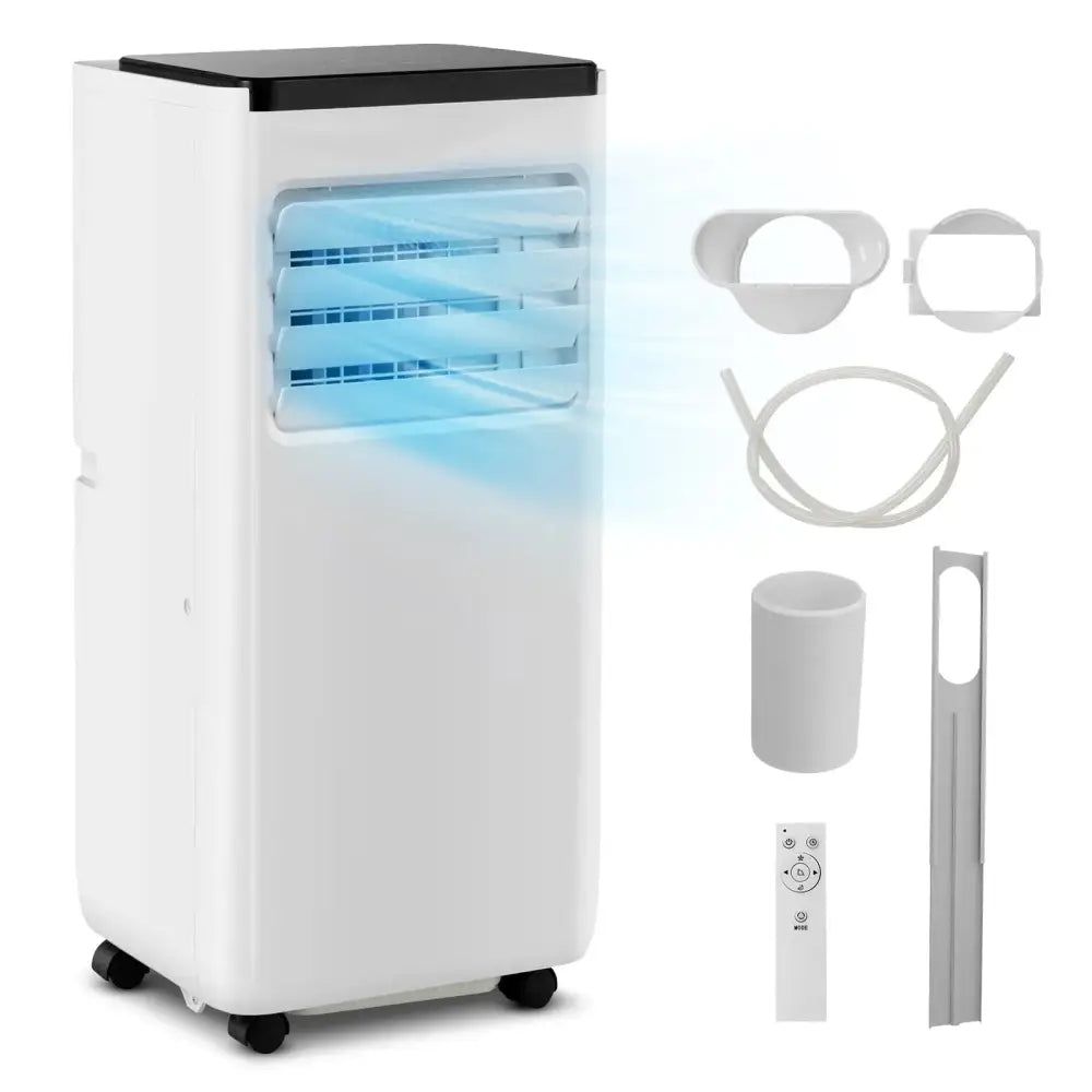8000 BTU Portable Air Conditioner with Remote Control Cools up to 250 Sq.Ft Costway