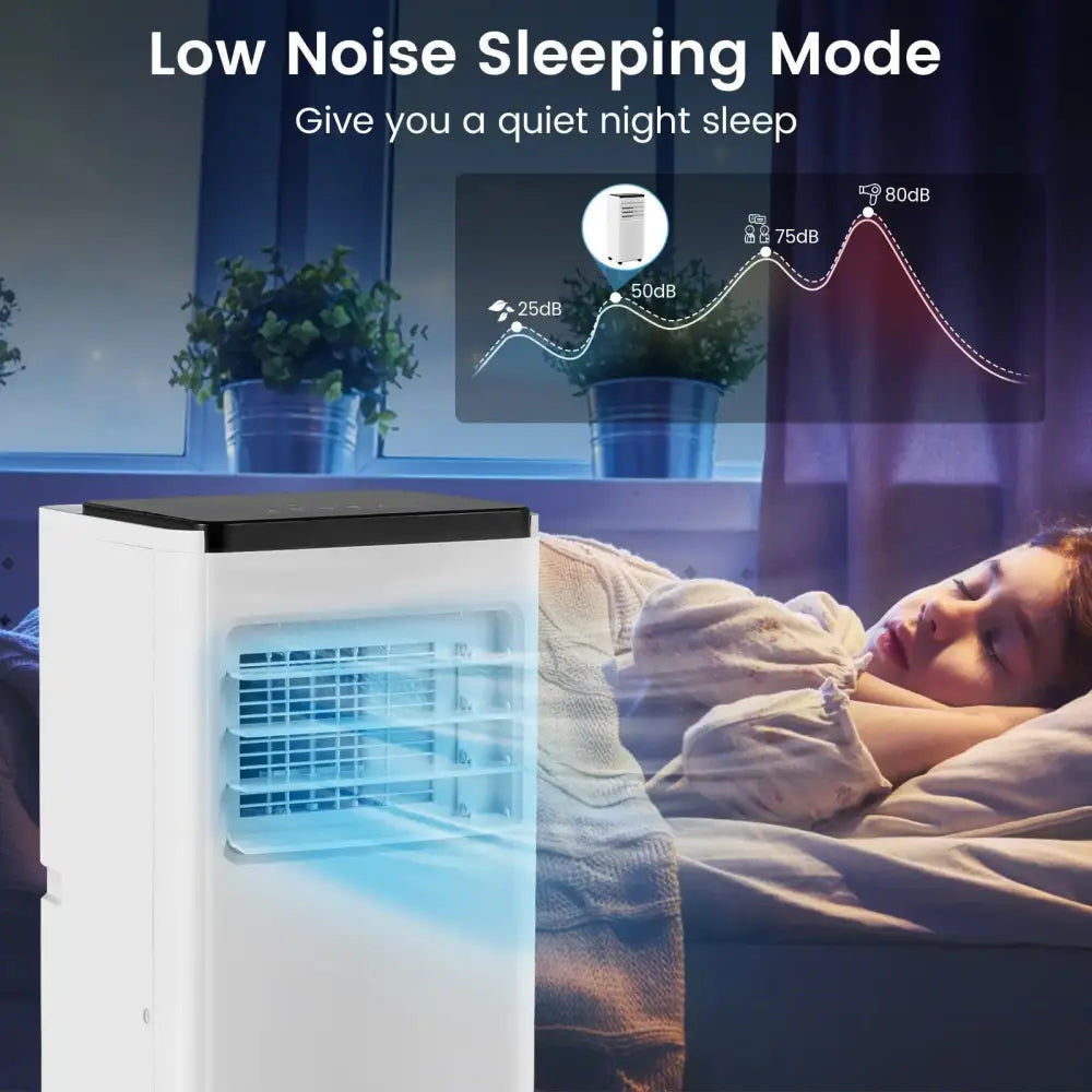 8000 BTU Portable Air Conditioner with Remote Control Cools up to 250 Sq.Ft Costway