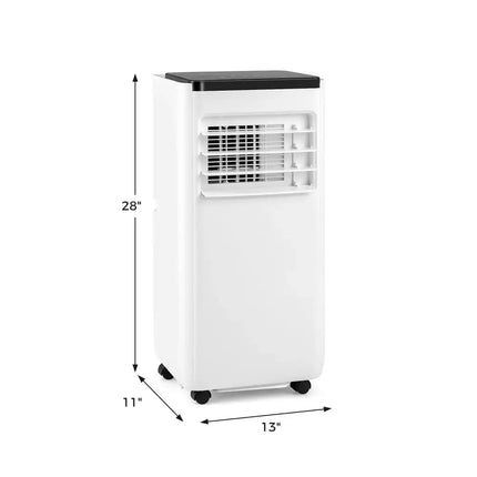8000 BTU Portable Air Conditioner with Remote Control Cools up to 250 Sq.Ft Costway