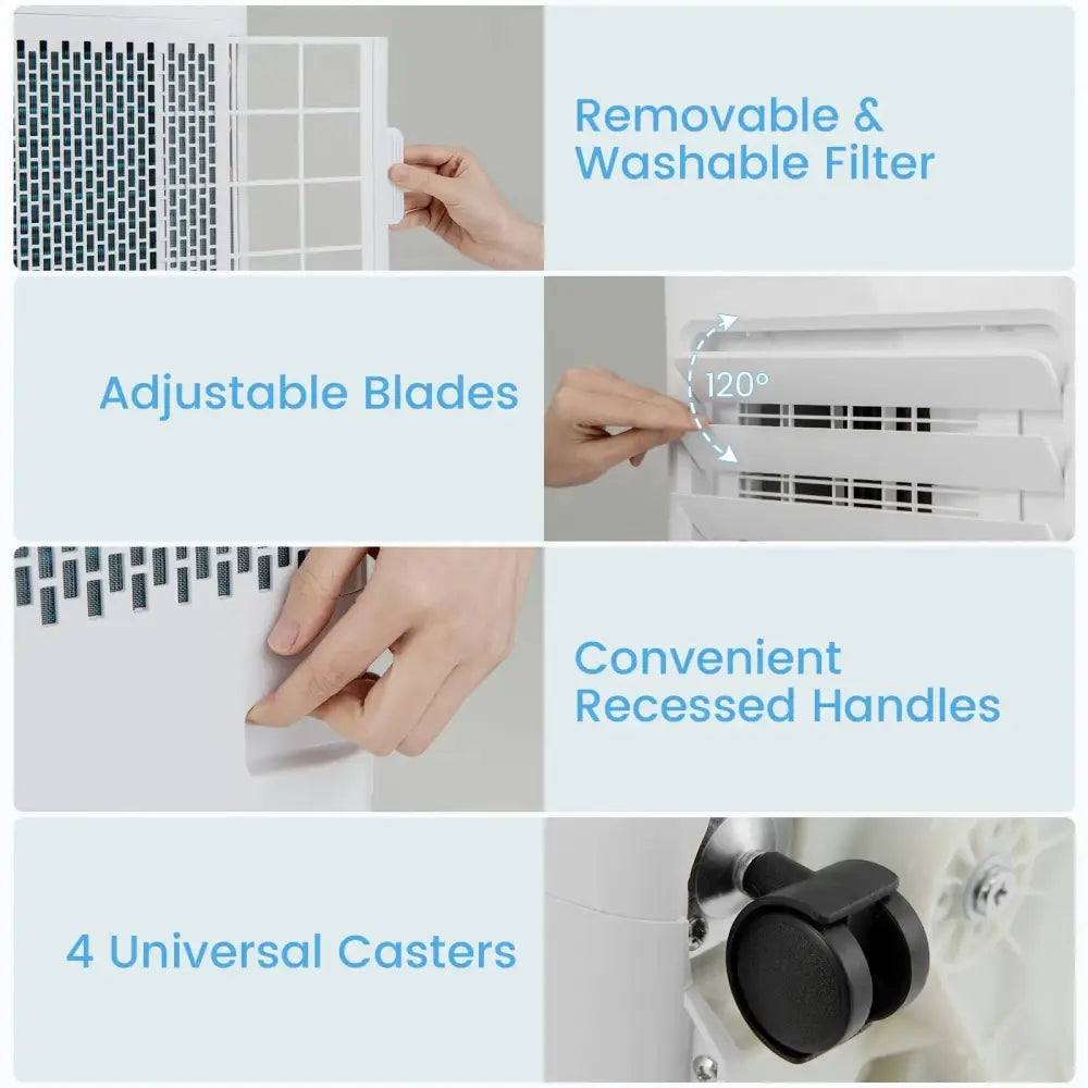 8000 BTU Portable Air Conditioner with Remote Control Cools up to 250 Sq.Ft Costway