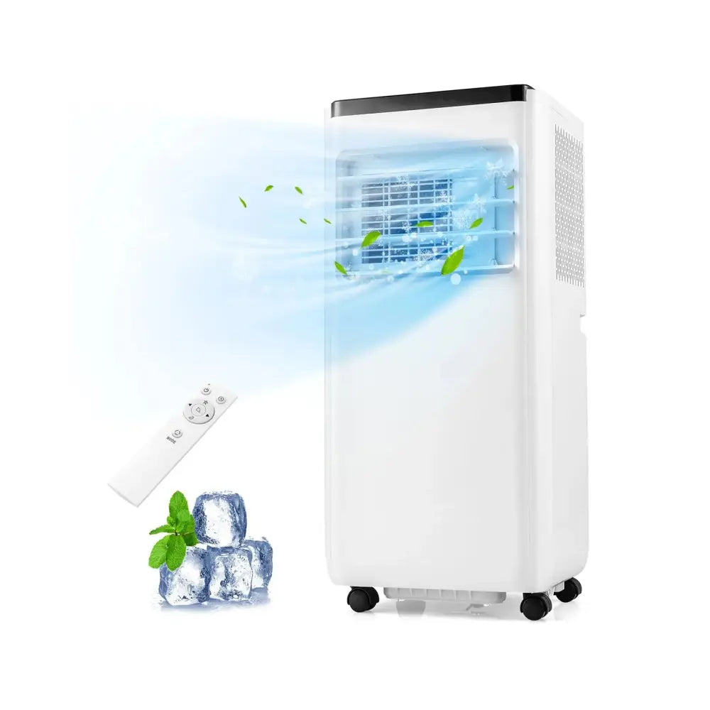 8000 BTU Portable Air Conditioner with Remote Control Cools up to 250 Sq.Ft Costway