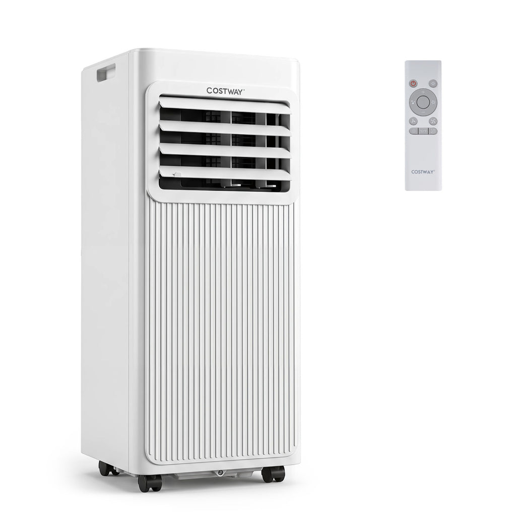 8000 BTU Portable AC with Sleep Mode and Window Kit Cools 350 Sq.Ft-White