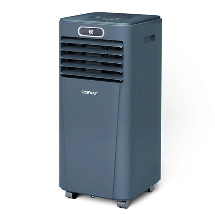 8000BTU 3-in-1 Portable Air Conditioner with Remote Control-Dark Blue Costway