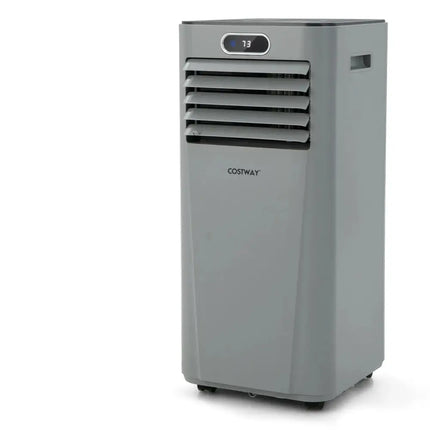 8000BTU 3-in-1 Portable Air Conditioner with Remote Control-Gray Costway