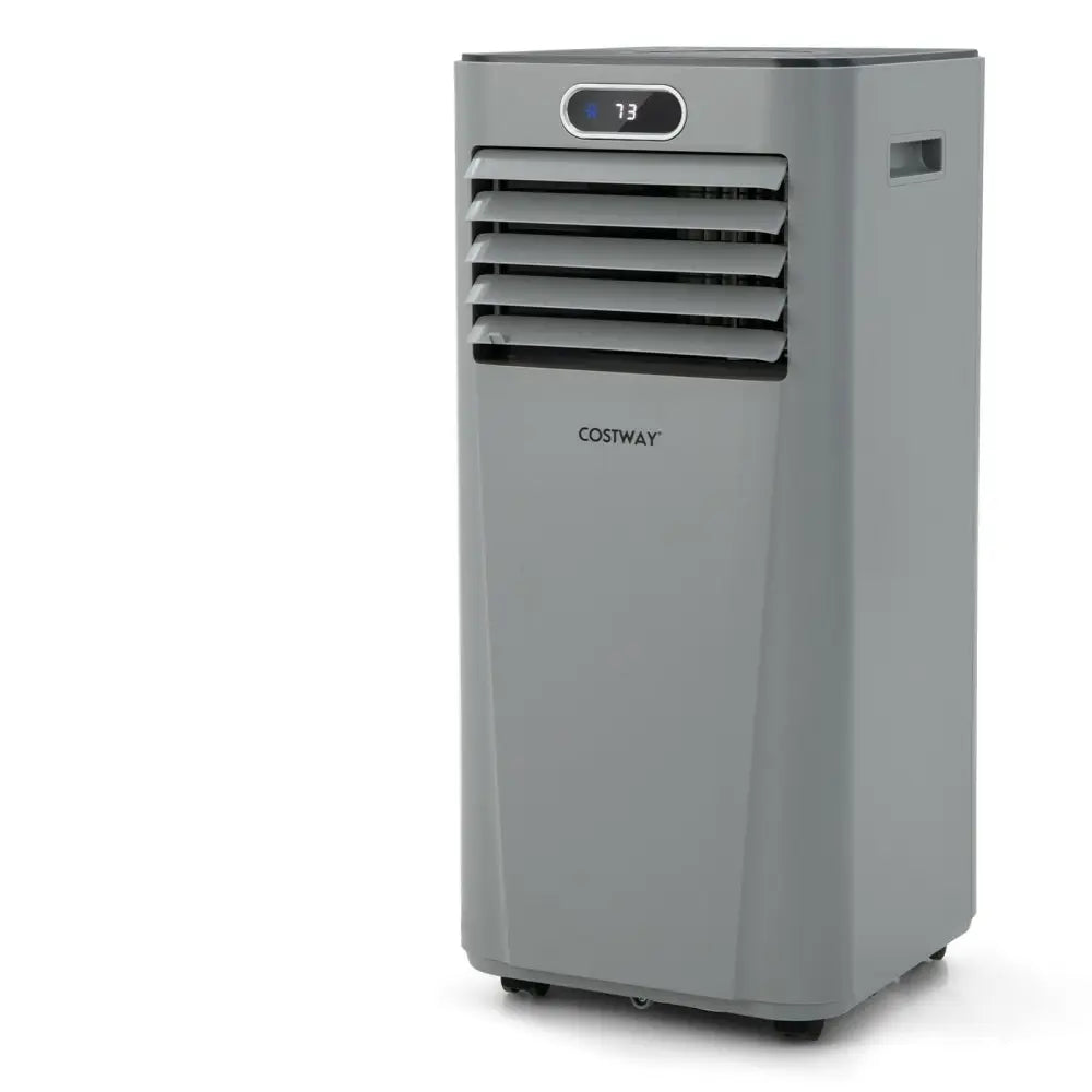 8000BTU 3-in-1 Portable Air Conditioner with Remote Control-Gray - Gray - Portable Air Conditioners
