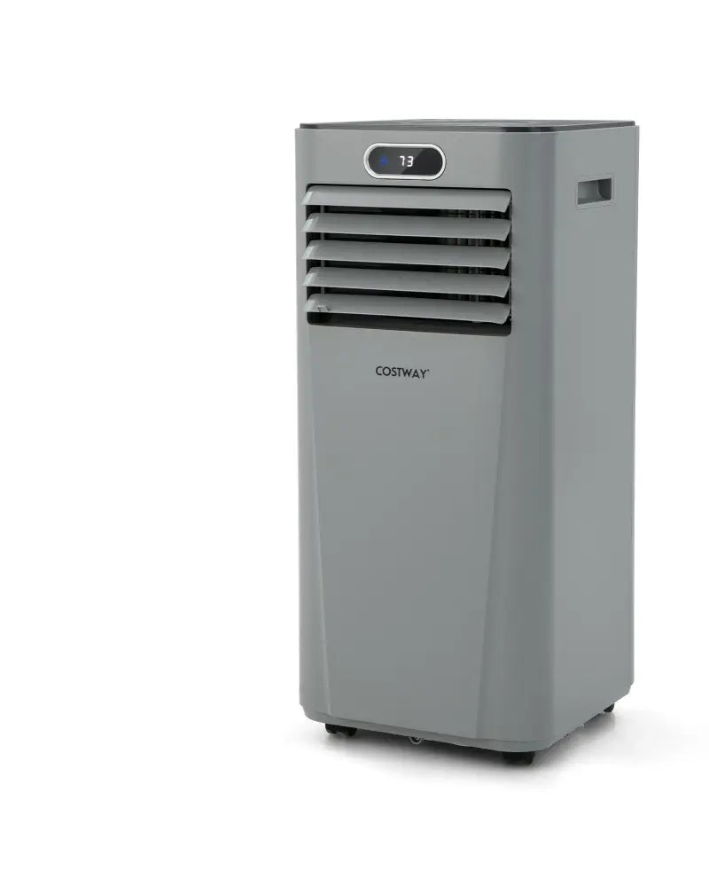 8000BTU 3-in-1 Portable Air Conditioner with Remote Control-Gray - Gray - Portable Air Conditioners