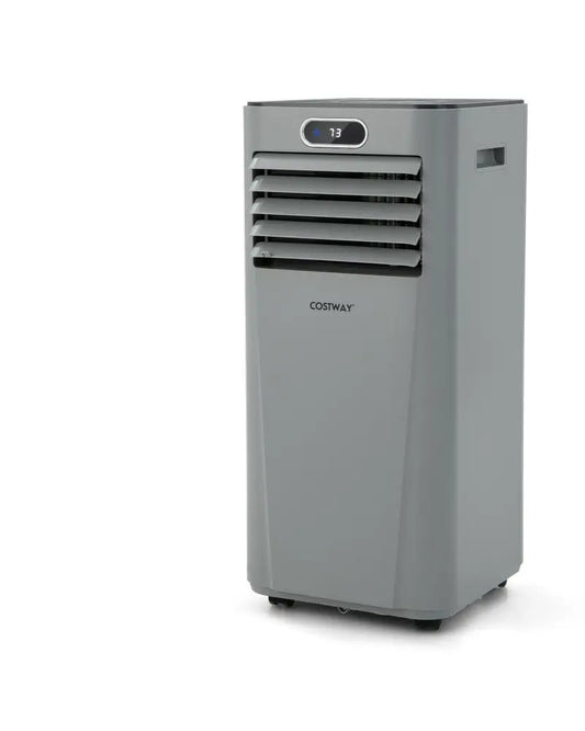 8000BTU 3-in-1 Portable Air Conditioner with Remote Control-Gray - Gray - Portable Air Conditioners