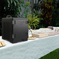 81 QT Hot Box Food Warmer with 5 Full-Size Pans and Handles Double Buckles - Black - Food Warmers & Burners
