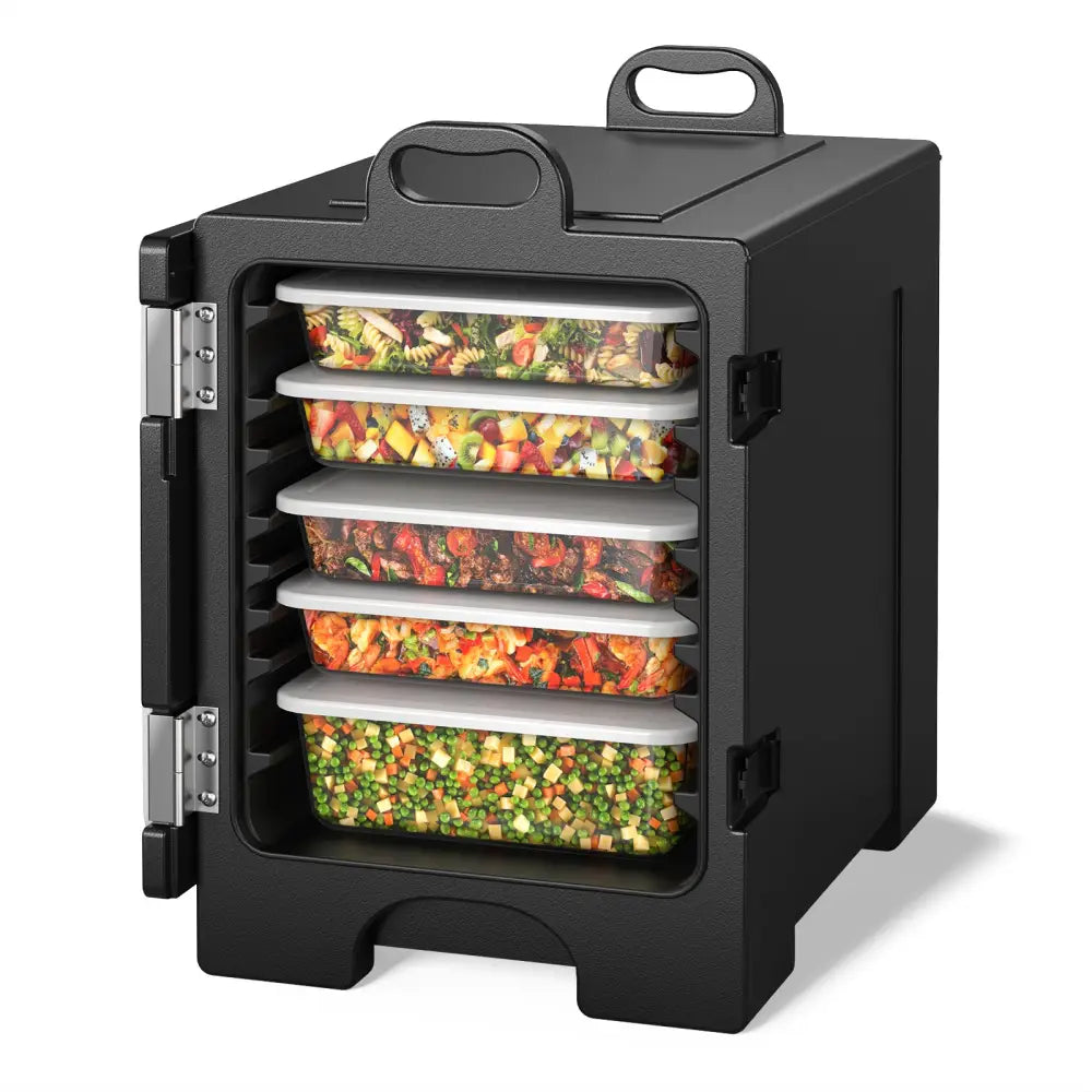 81 Quart Capacity End-loading Insulated Food Pan Carrier-Black - Black - Food Warmers & Burners